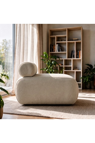 İnarch Dizayn Cosmo Berjer Modern Minimalist Konforlu Tekli Koltuk Sütlü Kahve Sütlü Kahverengi