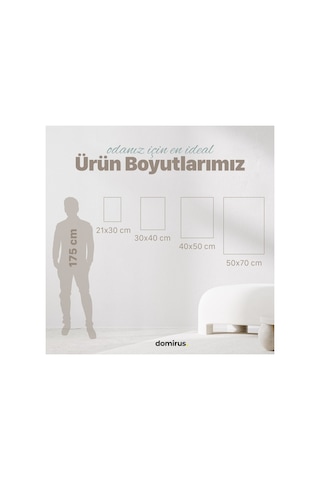 Mavi Yaprak Desen 2 Çerçevesiz Poster Duvar Dekorasyonu Pn11p219
