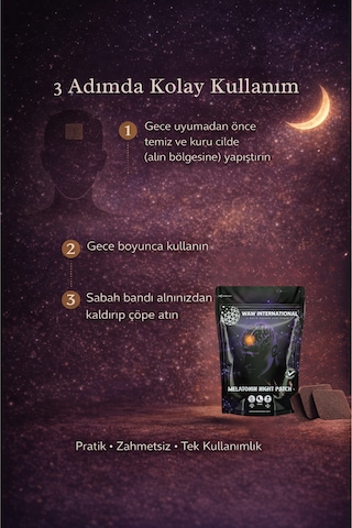 Melatonin Night Bant - Hızlı Uykuya Geçiş Ve Kaliteli Uyku İçin Melatonin Desteği 30 Adet