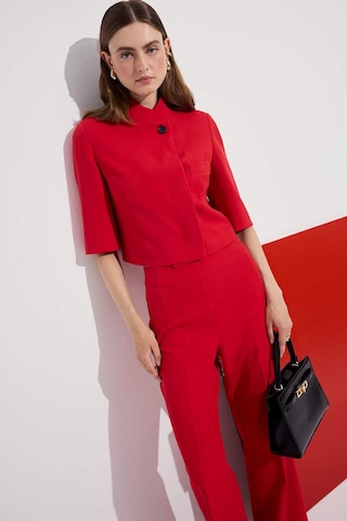Defacto Cropped Fıt Dik Yaka Blazer Kırmızı Ceket I4340ax26hsrd107 Kırmızı-rd107