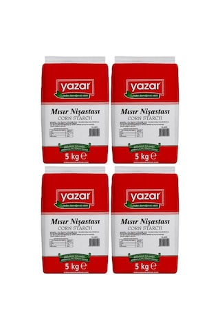 Yazar Mısır Nişastası 5 Kg X 4 Paket