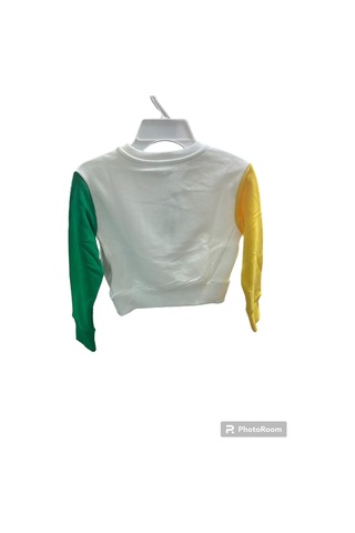 Benetton Çocuk Sweatshirt Beyaz Beyaz