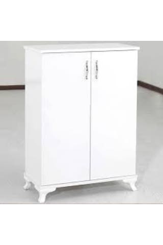 Kardelen Çok Amaçlı Dolap + Ayakkabılık Beyaz