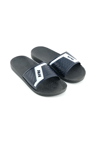 Gezer Erkek Yazlık Pu Taban Suni Deri Islak Zemine Uygun Ev Bahçe Havuz Plaj Terlik Lacivert