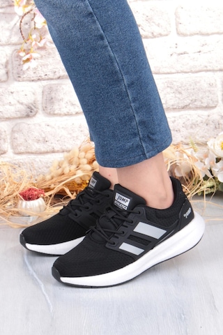 Jump 35132 Hafif Rahat Orijinal Ürün Sneaker Kadın Spor Ayakkabı Siyah - Beyaz