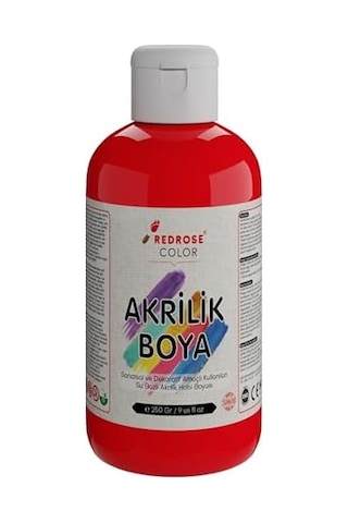 Kırmızı Akrilik Boya 250gr