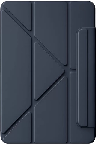 Mey İthalat Apple Uyumlu iPad 2025 10.9 10.nesil A16 Edz Manyetik Standlı Tablet Kılıfı - Lacivert Arka Kapak