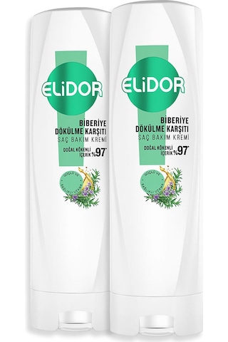 Elidor Biberiye Dökülme Karşıtı Saç Bakım Kremi 2 x 350 ML