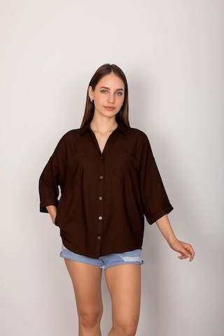 Cepli Salaş Gömlek Koyu Kahve T1010 Kahve