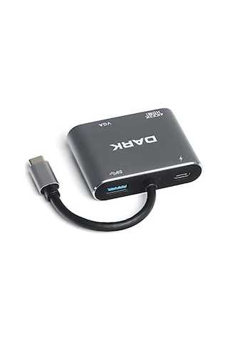 4in1 Usb C To Hdmı/vga + Usb3.0 + Pd Dönüştürücü Dk-ac-u31xhdv