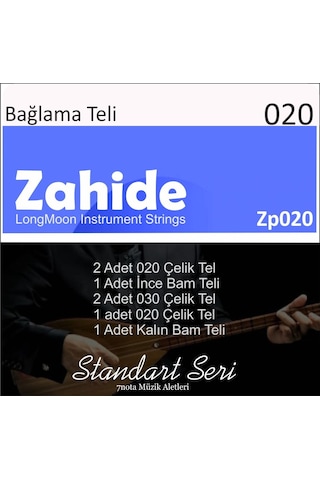 Zahide Zp20 Uzun Saz Teli Takım 0.20 Uzun Sap Bağlama Teli 2 Ad
