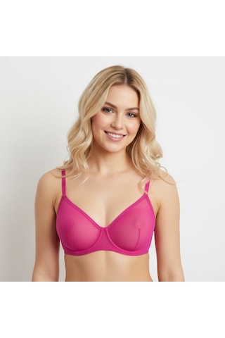 Bonbon Kadın Tül Transparan Balenli Sütyen Ve Transparan String Külot 2'li Takım Bb2275 Leopar