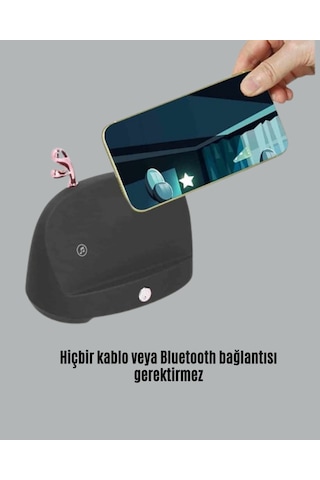 Kablosuz Telefon Tutucu Ve Bluetooth Hoparlör Pratik Ve Şık Ses