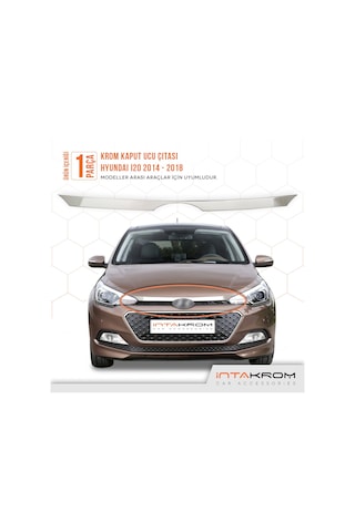 Hyundai İ20 Krom Kaput Ucu Çıtası 2014-2018