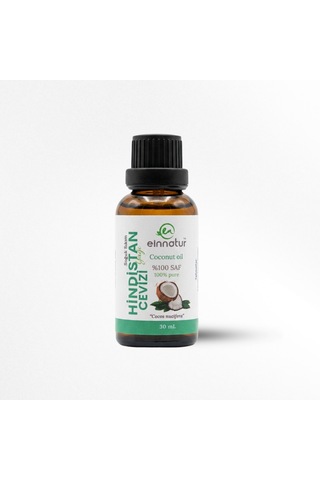 Organik Hindistancevizi Yağı, 30 Ml, Soğuk Sıkım, Coconut Oil, Organik Hindistan Cevizi