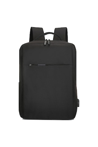 Yifomall Usb Dışarıdaki Portlu 17 İnç Bilgisayar Çantası, Büyük Kapasiteli İş/seyahat Sırt Çantası, Siyah Oxford Kumaşı Siyah