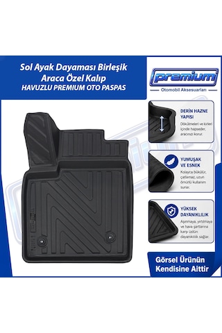 Ford Focus 4 - 5 Paspas Araca Özel Hb 2018 Sonrası Derin Havuzlu Premium Oto Paspas