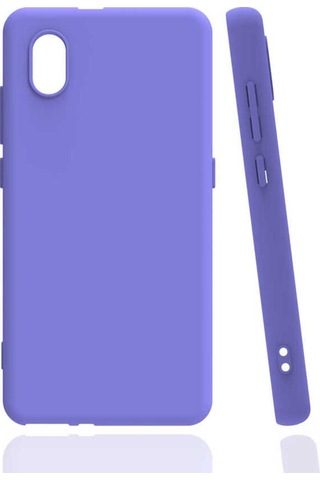 Tcl L7 Kılıf Zore Biye Silikon Lila