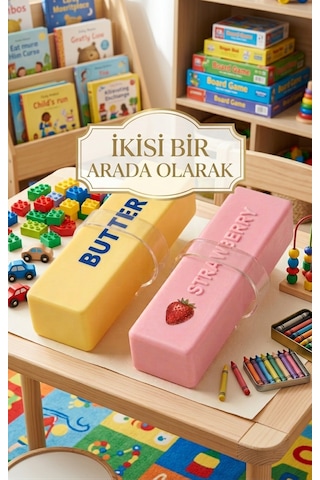 Butter Squıshy Sarı Ve Çilekli Ikisi Bir Arada Süper Yumuşak Slow Rising İkili Paket Butter Squıshy Sarı Ve Çilekli Ikisi Bir Arada Süper Yumuşak Slow Rising İkili Paket
