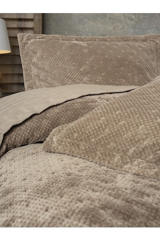 Cotton Box Softnest Çift Kişilik Yatak Örtüsü Boleta Bej Bej