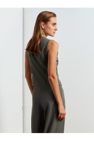 Dilvin 50528 Pens Detaylı Yelek-çağla Çağla