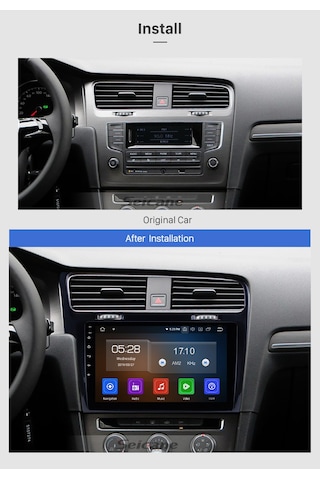 Vw Golf 7 2013+ Multimedya Navigasyon Usb Kamera Carplayer