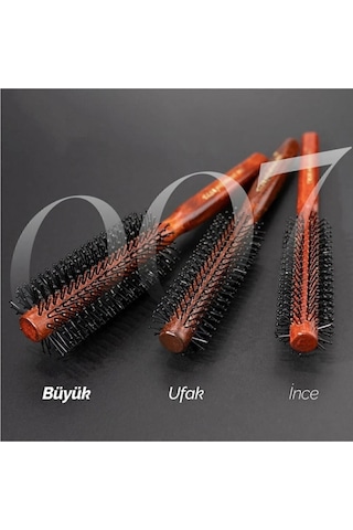 Elsa Professional 007 Serisi 007 Büyük, 007 Ufak, 007 Ince Fön Fırçaları Fumo Profesyonel Erkek Tarağı