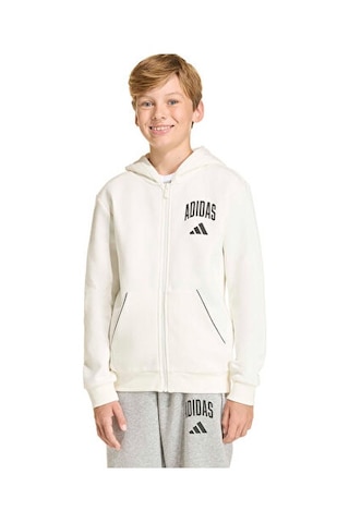 Adidas J Clgt Fl Fz Çocuk Günlük Ceket Kd4395 Beyaz