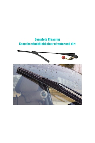 Utv İçin Manuel El Kumandalı Ön Cam Sileceği Lastik Bıçak Evrensel Yedek Kit
