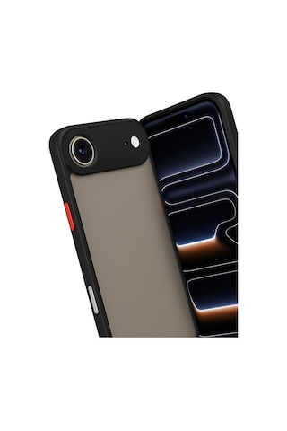 Apple Apple iPhone 17 Air İçin Uyumlu Buzlu Tasarım Renkli Tuş Mat Tasarım Sararmaz Kılıf