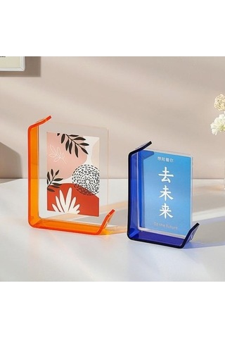 Novahub 6/7-inç Yüzen Akrilik Çerçeve, Kendin Yap, Çift Taraflı, Ev Ve Ofis Dekoru