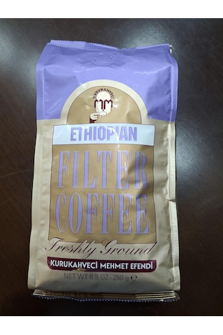 Kurukahveci Mehmet Efendi Ethiopian Filtre Kahve Öğütülmüş 250 Gr X 4 Adet Öğütülmüş