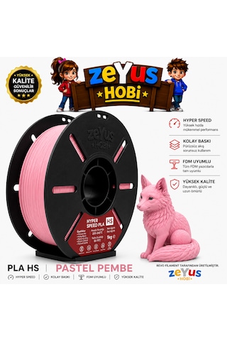 Generic Pla Hs Hyper Speed Filament Pastel Pembe 1.75 Mm 1000 Gr