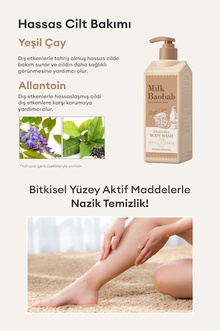 Kuru Ciltlere Özel Yoğun Nemlendirici Duş Jeli Mılk Baobab High Cera Body Wash Pear&freesia Armut