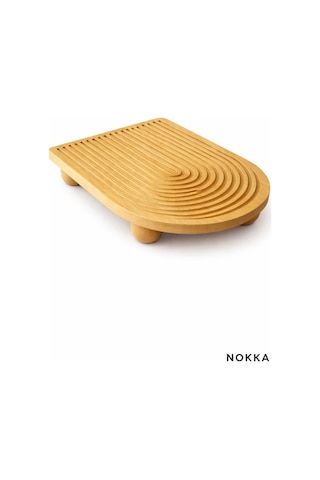 Bambu Top Ayaklı Sunum Tabağı 23 X 33 Cm Renksiz