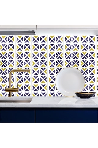 Mutfak Tezgah Arası Kendinden Yapışkanlı Folyo Kaplama Fayans Desen 60cmx100cm