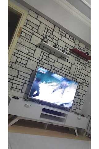 5 Adet X Karma Taş Desenli 3D Strafor Köpük Duvar Kaplama Paneli (446785873)