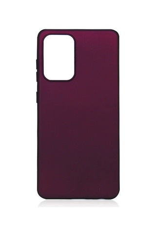 Samsung Uyumlu Galaxy A72 Kılıf Zore Premier Silikon Kapak Mürdüm