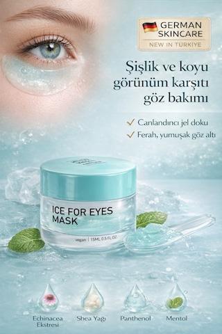 Methode Brigitte Kettner Ice For Eyes Mask 15 Ml Soğutucu, Ferahlatıcı Ve Canlandırıcı Göz Çevresi Maskesi