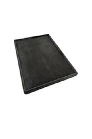 Süet Kumaş Füme Renk 34/24 Cm Takı Servis Sunum Tablası Çok Renkli