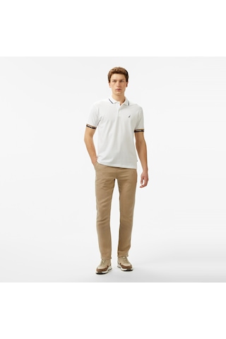 Nautica Erkek Beyaz Classic Fit Polo Düz K55335t Beyaz