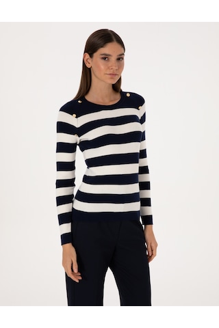 Pierre Cardin Kadın Lacivert Kazak /triko 50310972-vr033 Lacivert
