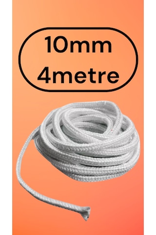 Cam Elyaf/ Fiberglass/ Isıya Dayanıklı Fitil 4 Metre 10mm Soba-şomine Fitili
