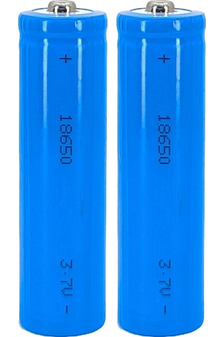 Hedyex 18650 Şarjlı Pil Çıkıntılı Başlıklı Fener Pili 3.7v Li-ion 2li