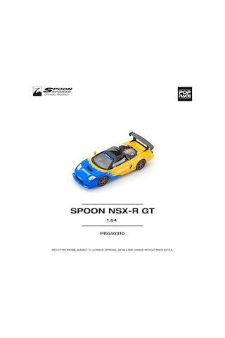 Pop Race Honda Nsx-r Gt Spoon Sports 1:64 Diecast Model Araba Pr640310 Sarı