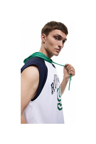 Koton Kapşonlu Reglan Kol Baskılı Oversize Spor Atlet Beyaz 5sam10124nk Beyaz