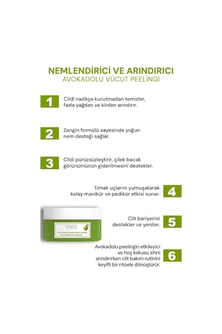 Sinoz Avokado Bomb Nemlendirici Ve Arındırıcı Vücut Peeling 300 G