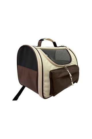 Pet Pretty Kedi Köpek İçin Taşıma Çantası Space Model Backpak Kahverengi 36x30x30 Cm