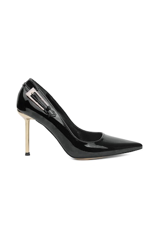 Miss Park Moda Pm439 K974 Kadın Klasik Topuklu Ayakkabı Siyah Siyah