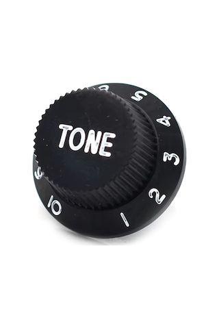 Elektro Gitar Potans Düğme Başlığı Pot Düğmesi Ton + Ses 3'lü Siyah/beyaz